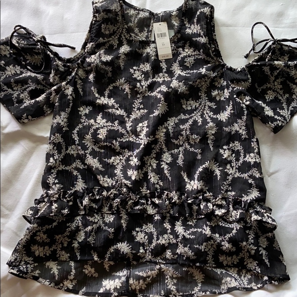Maeve cold shoulder blouse